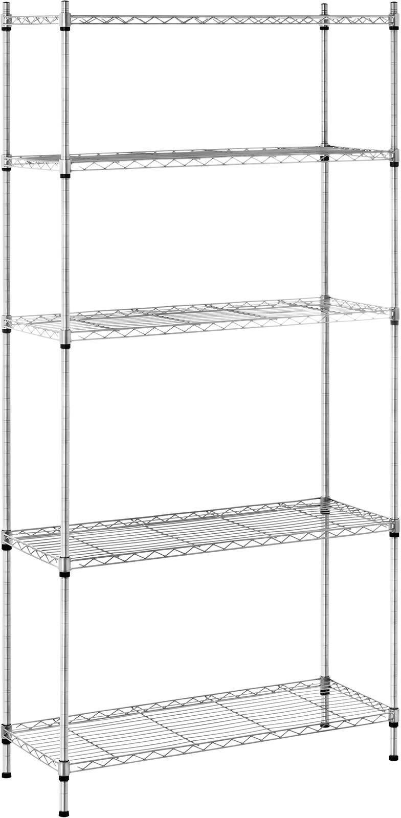 Royal Catering Metallihylly - 35 x 90 x 180 cm - musta Royal Catering Metallihylly - 35 x 90 x 180 cm - musta
