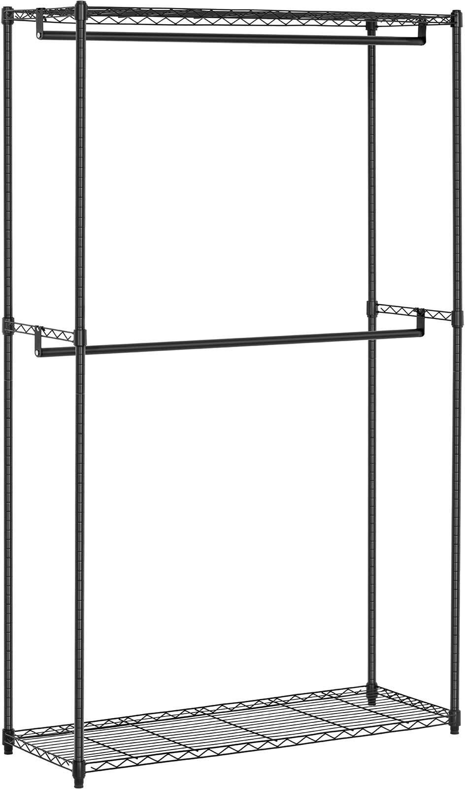 Royal Catering Metallinen vaatenaulakko - 120 x 45 x 199,5 cm - 200 kg - musta Royal Catering Metallinen vaatenaulakko - 120 x 45 x 199,5 cm - 200 kg - musta