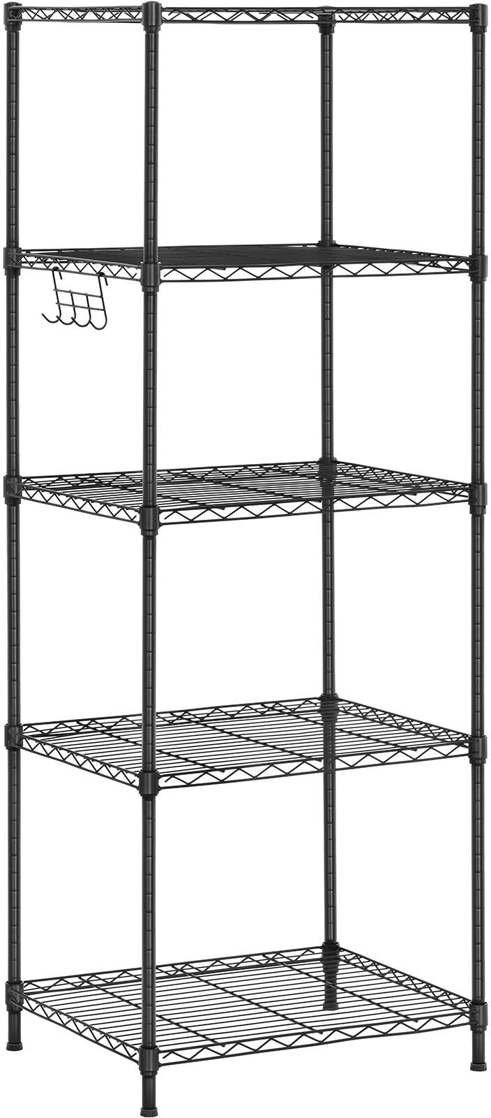Royal Catering Metallihylly - 55 x 45 x 150 cm - 150 kg - musta Royal Catering Metallihylly - 55 x 45 x 150 cm - 150 kg - musta