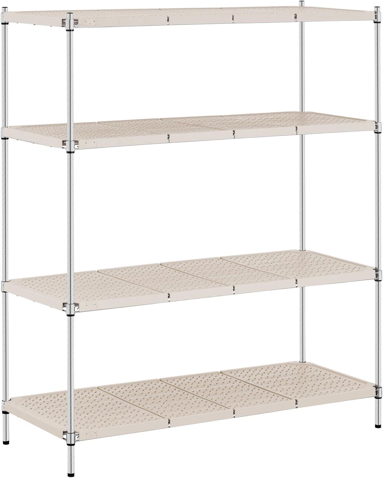 Royal Catering Metallihylly - 150 x 60 x 180 cm - 600 kg - harmaa Royal Catering Metallihylly - 150 x 60 x 180 cm - 600 kg - harmaa