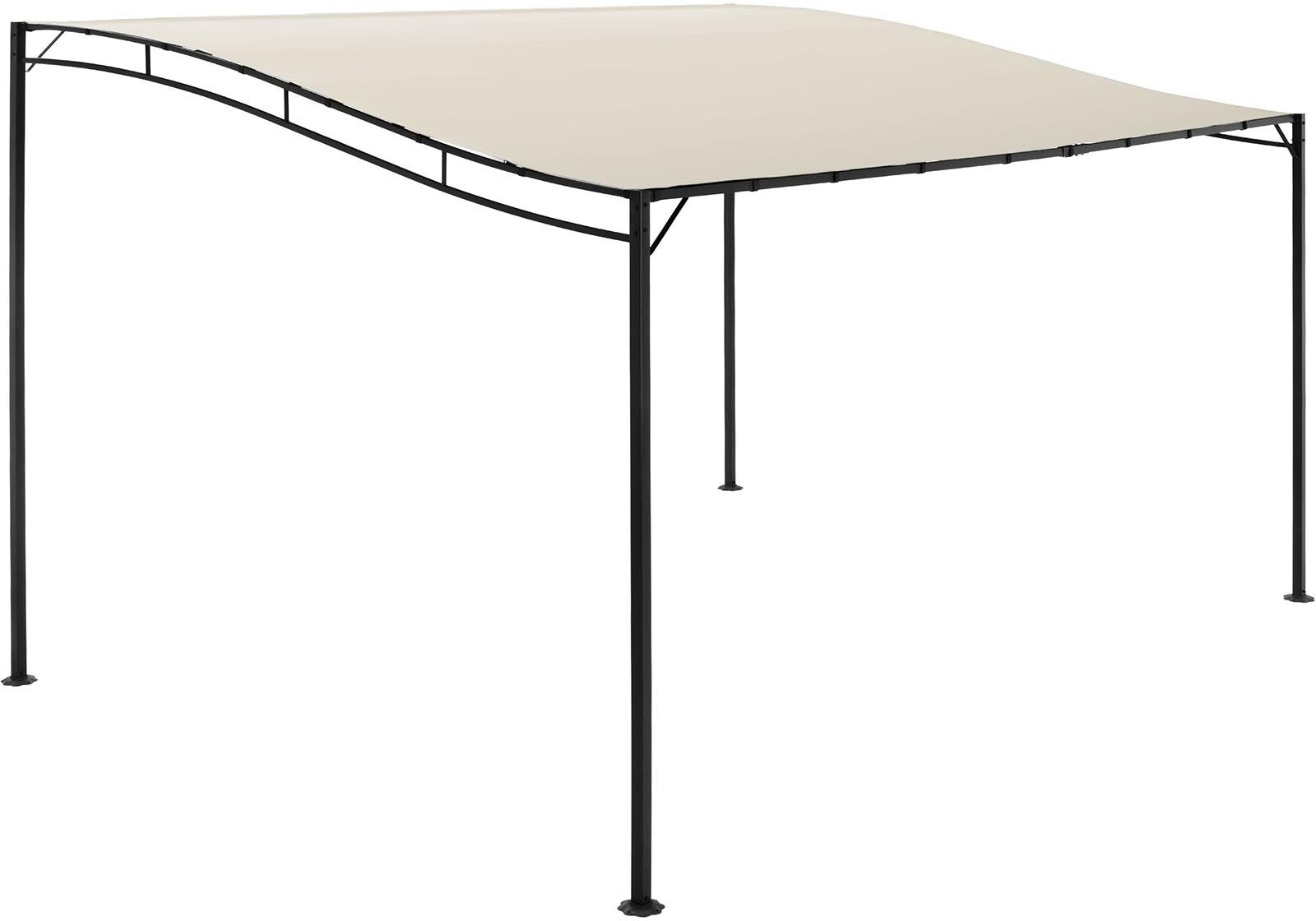 Uniprodo Puutarhakatos - 3 x 4 m - beige Uniprodo Puutarhakatos - 3 x 4 m - beige