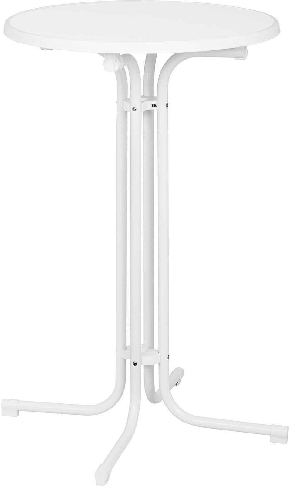 Royal Catering Pyöreä baaripöytä - Ø 70 cm - taitettava - valkoinen Royal Catering Pyöreä baaripöytä - Ø 70 cm - taitettava - valkoinen