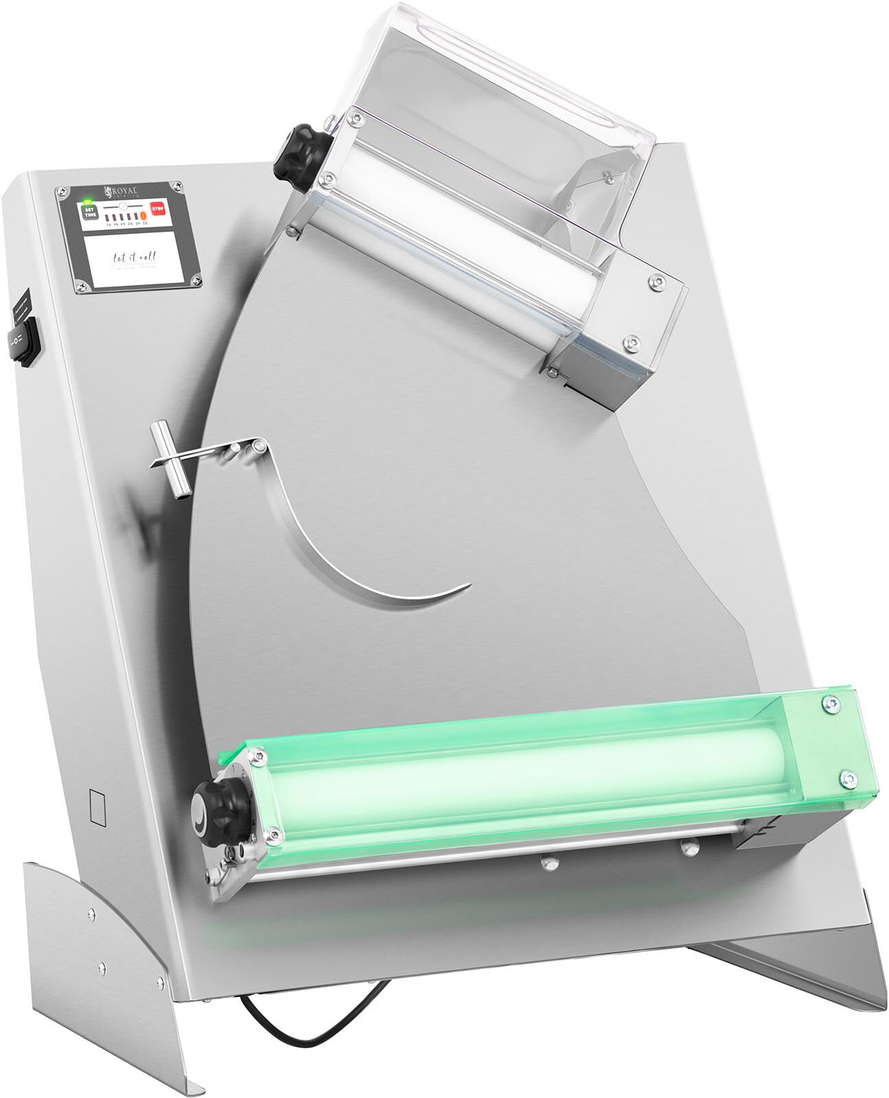 Royal Catering Taikinakaulin - Ø 26-40 cm - 2 rullaa - 0-5 mm - automaattinen käynnistys Royal Catering Taikinakaulin - Ø 26-40 cm - 2 rullaa - 0-5 mm - automaattinen käynnistys