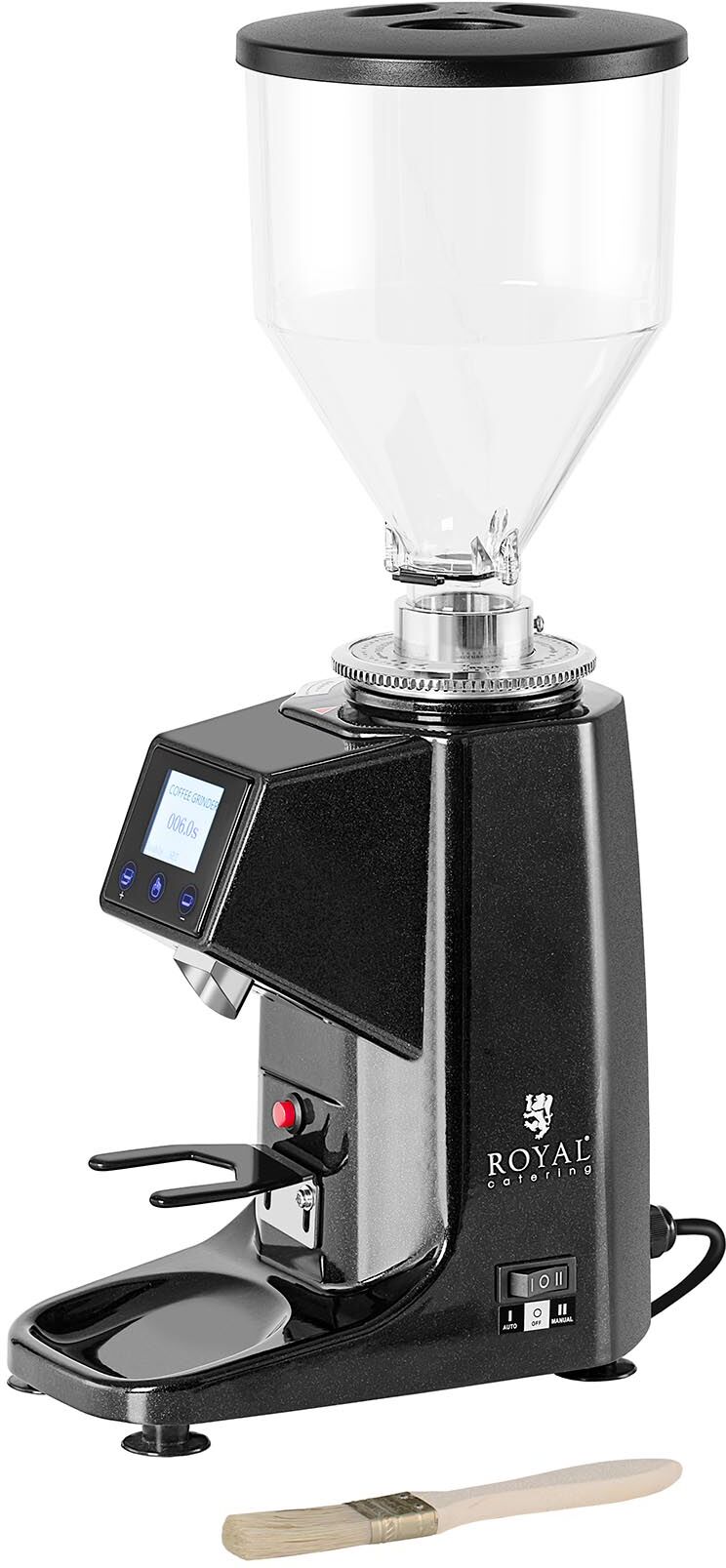 Royal Catering Kahvimylly - 200 - alumiini - musta Royal Catering Kahvimylly - 200 - alumiini - musta