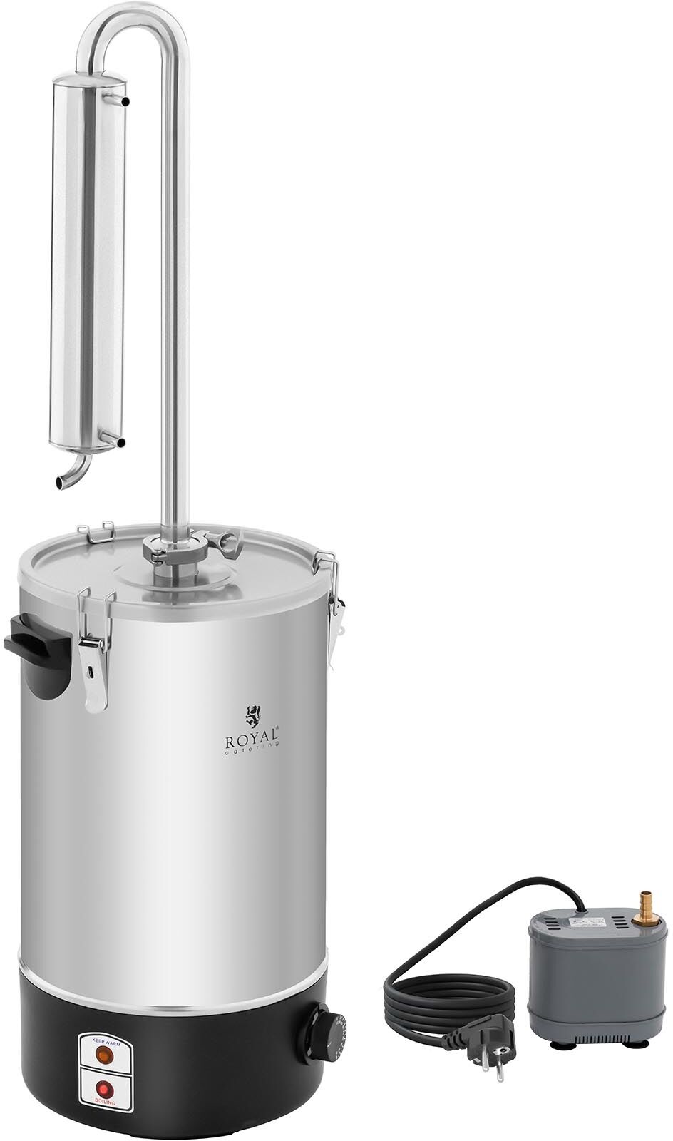 Royal Catering Tislauslaite - vesi - 20 L - ruostumaton teräs Royal Catering Tislauslaite - vesi - 20 L - ruostumaton teräs