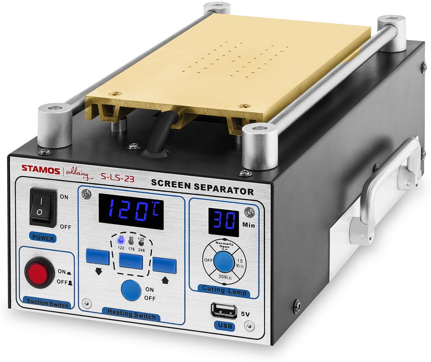 Stamos Soldering LCD-näytönkorjaaja UV-lampulla Stamos Soldering LCD-näytönkorjaaja UV-lampulla