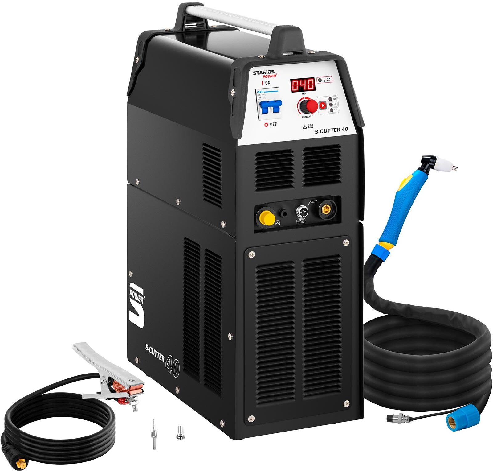 Stamos Power ² Plasmaleikkuri kompressorilla - 40 A - 60 % toimintakerroin - digitaalinen - 230 V Stamos Power ² Plasmaleikkuri kompressorilla - 40 A - 60 % toimintakerroin - digitaalinen - 230 V