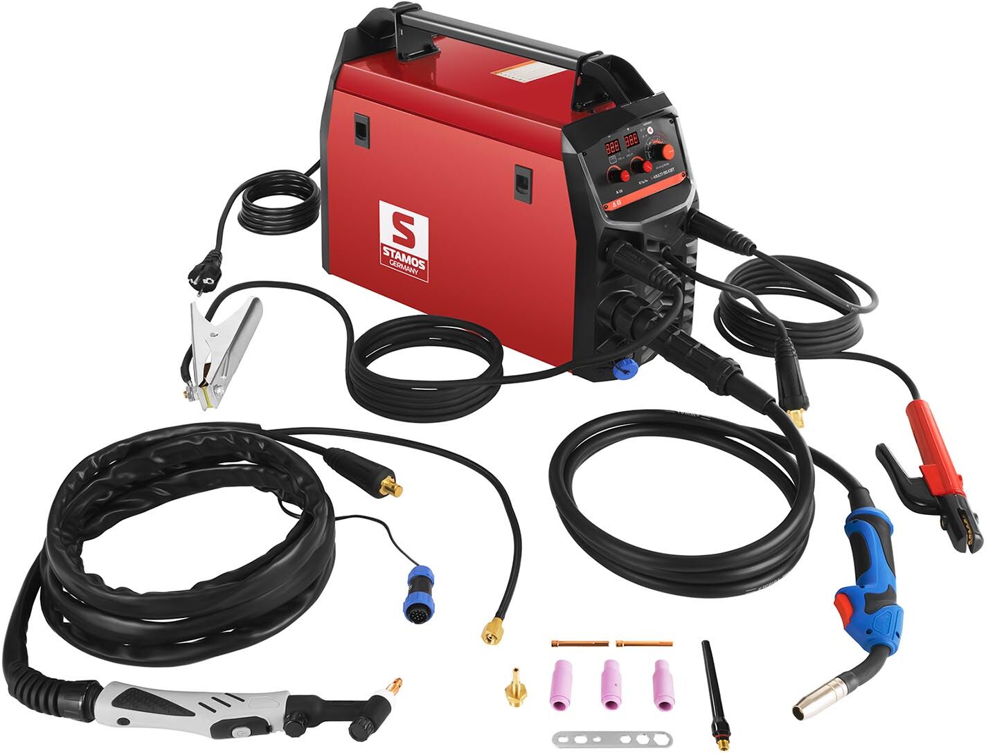 Stamos Germany Yhdistelmähitsauskone - TIG - MIG/MAG - MMA - FCAW - 195 A Stamos Germany Yhdistelmähitsauskone - TIG - MIG/MAG - MMA - FCAW - 195 A