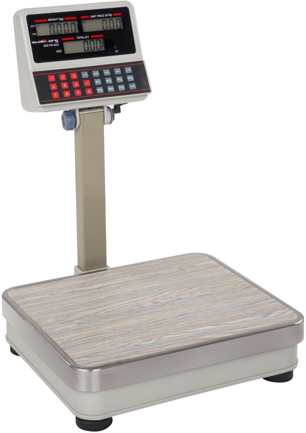 Steinberg Hinnoitteluvaaka - 60 kg / 5 g - valkoinen - LCD Steinberg Hinnoitteluvaaka - 60 kg / 5 g - valkoinen - LCD