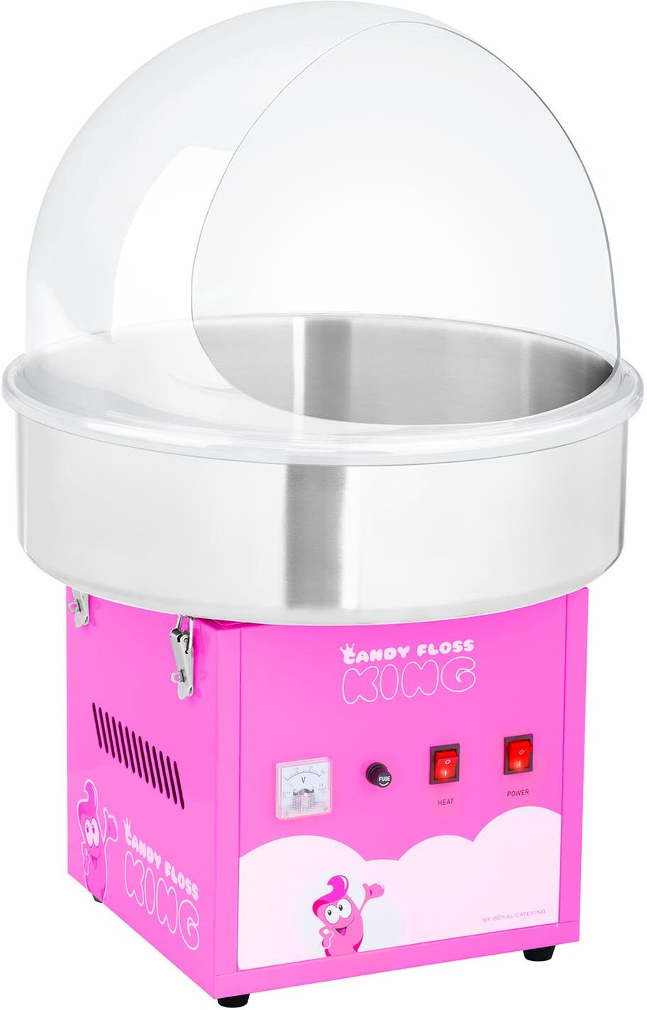 Royal Catering Hattarakonesetti - suojakupu- 52 cm - 1 200 W - vaaleanpunainen Royal Catering Hattarakonesetti - suojakupu- 52 cm - 1 200 W - vaaleanpunainen