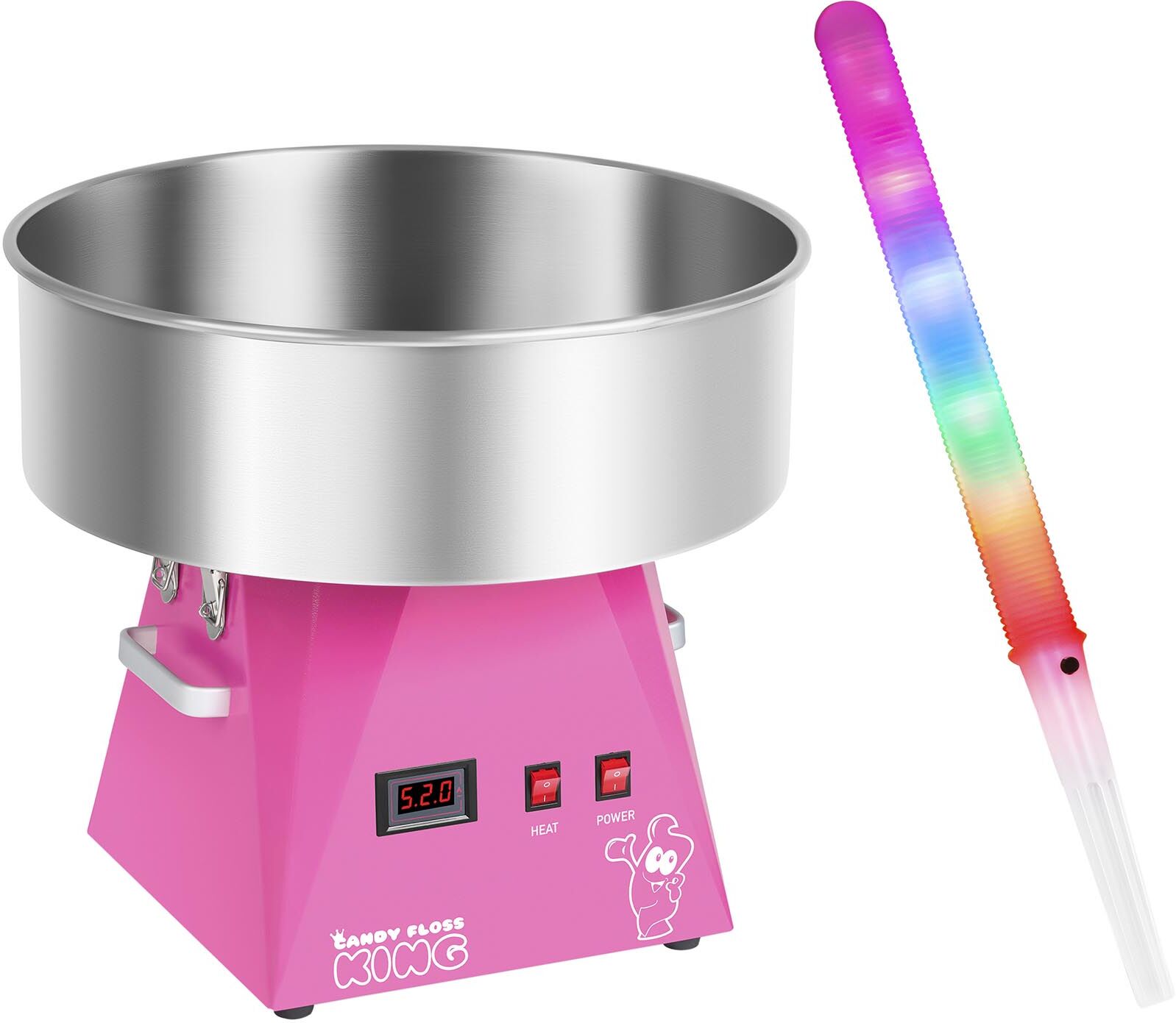 Royal Catering Hattarakone ja LED-valotikku - 52 cm - 1 030 W - 50 kpl Royal Catering Hattarakone ja LED-valotikku - 52 cm - 1 030 W - 50 kpl