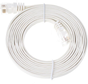 Lindy Cat6 Flach-Cable 2m White Lindy Cat6 Flach-Cable 2m White