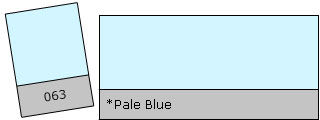 Lee Farbfolie Rolle 063 Pale Blue Lee Farbfolie Rolle 063 Pale Blue