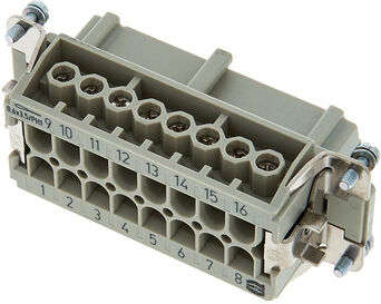 Harting 16-pin Kontakteinsatz Female Harting 16-pin Kontakteinsatz Female