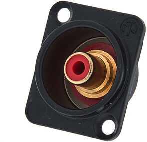 Neutrik NF2D-B-2 Cinch-Einbaubuchse rot Neutrik NF2D-B-2 Cinch-Einbaubuchse rot