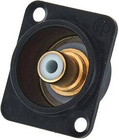 Neutrik NF2 D-B-9 Cinch-Einbaubuchse weiß Neutrik NF2 D-B-9 Cinch-Einbaubuchse weiß