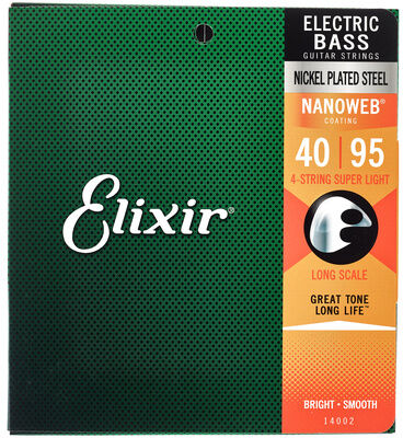 Elixir Nanoweb Super Light Saiten für E-Bass Elixir Nanoweb Super Light Saiten für E-Bass