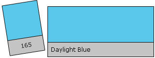 Lee Filter Roll 165 Daylight Blue Lee Filter Roll 165 Daylight Blue