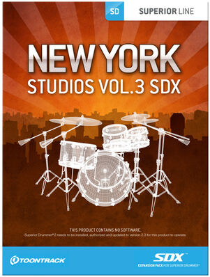 Toontrack SDX New York Studios Vol. 3 Toontrack SDX New York Studios Vol. 3