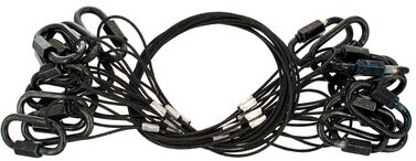 Stairville Safety Set 40cm/1,5mm Bk 10pcs Stairville Safety Set 40cm/1,5mm Bk 10pcs