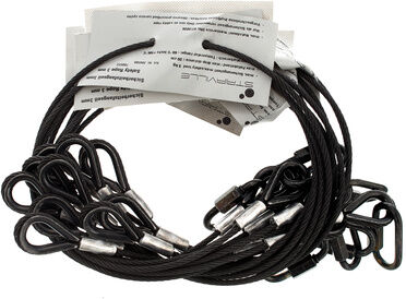 Stairville Safety Set 60cm/3mm Bk 10pcs Stairville Safety Set 60cm/3mm Bk 10pcs