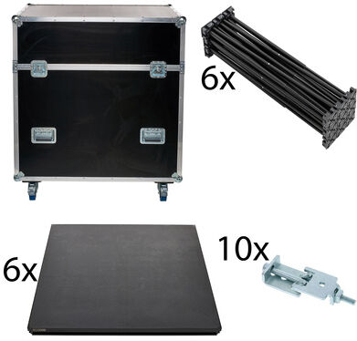 Stairville iX Stage 6x 1x1 40cm w. Case Stairville iX Stage 6x 1x1 40cm w. Case