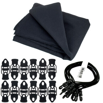 Stairville Euro Molton Set Black 2x3m Stairville Euro Molton Set Black 2x3m