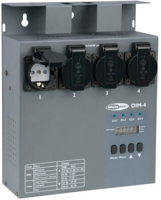 Showtec DIM-4 4-Ch. Dimmer/Switcher Showtec DIM-4 4-Ch. Dimmer/Switcher