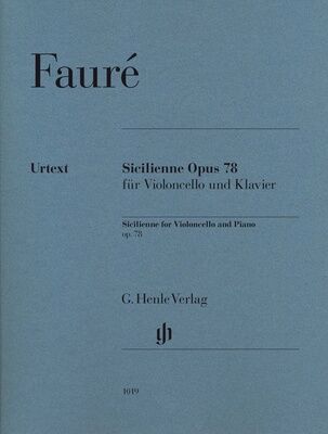 Henle Verlag Faure Sicilienne Opus 78 Henle Verlag Faure Sicilienne Opus 78