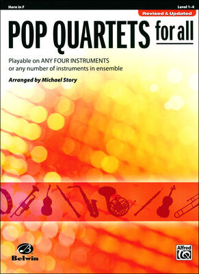 Alfred Music Publishing Pop Quartets For All Horn in F Alfred Music Publishing Pop Quartets For All Horn in F