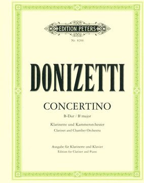 Edition Peters Donizetti Concertino B-Dur Edition Peters Donizetti Concertino B-Dur