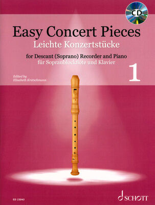 Schott Easy Concert Pieces Recorder 1