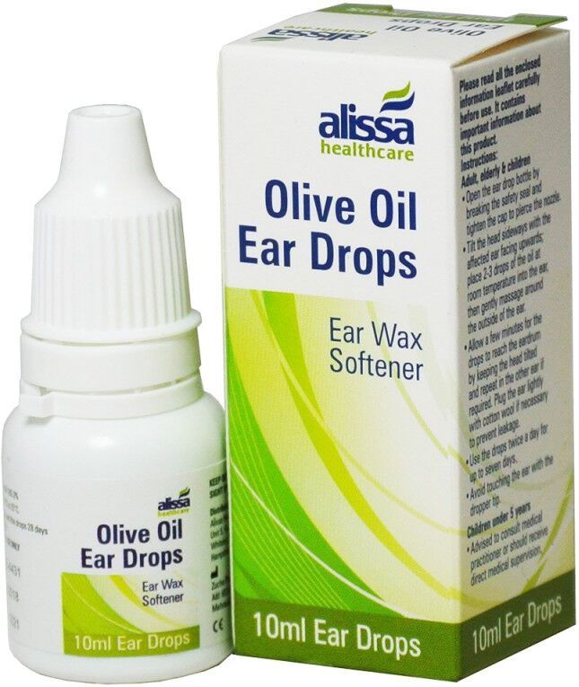 Alissa Healthcare Olive Oil Ear Drops 10 ml Korvatipat