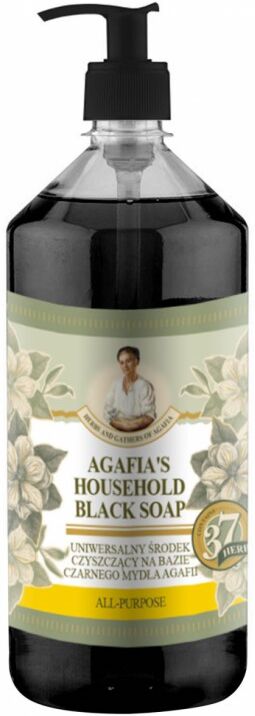 Babuszka Agafia All-Purpose Black Soap Household 1000 ml Pesuaine