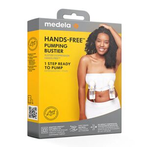 Medela Hands-Free Pump Bustier White L 1 kpl Lis&amp;auml;laitteet
