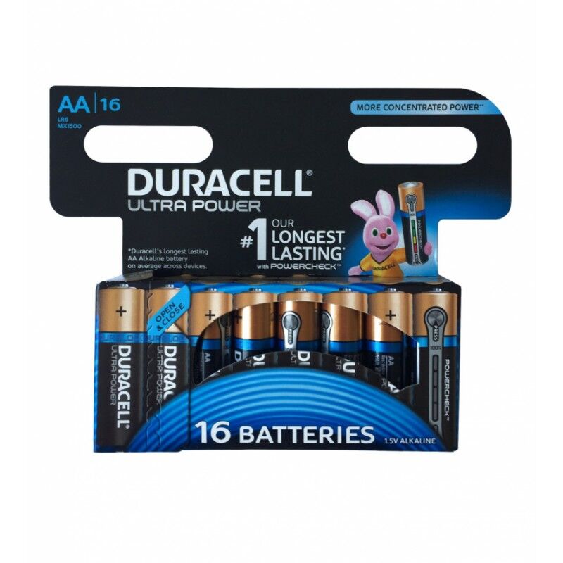 Duracell AA Duralock Ultra 16 kpl Patterit