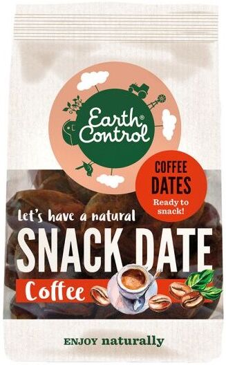 Earth Control v&auml;lipala taatelit kahvilla 200 g Snack