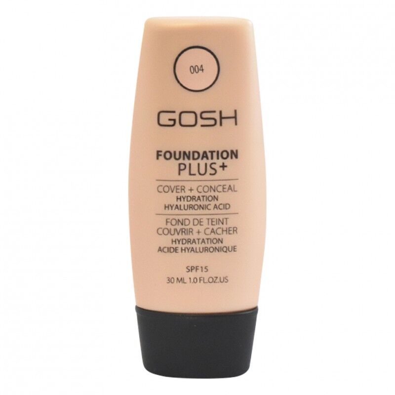 GOSH Foundation Plus Cover &amp; Conceal 004 Natural SPF15 30 ml Meikkivoide