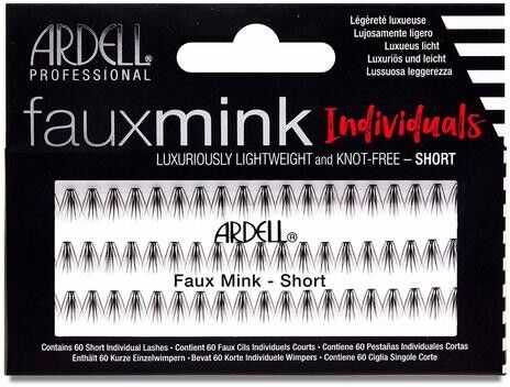 Ardell Faux Mink Individuals Knot-Free Short Black 60 kpl Irtoripset