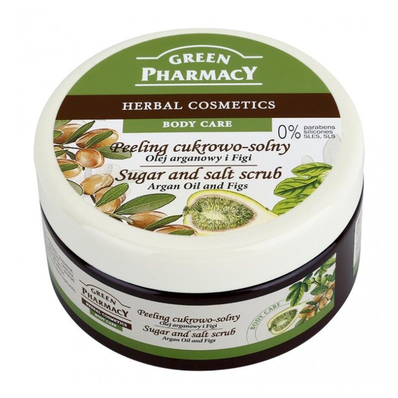 Green Pharmacy Argan Oil &amp; Figs Sugar &amp; Salt Scrub 300 ml Vartalokuorinta