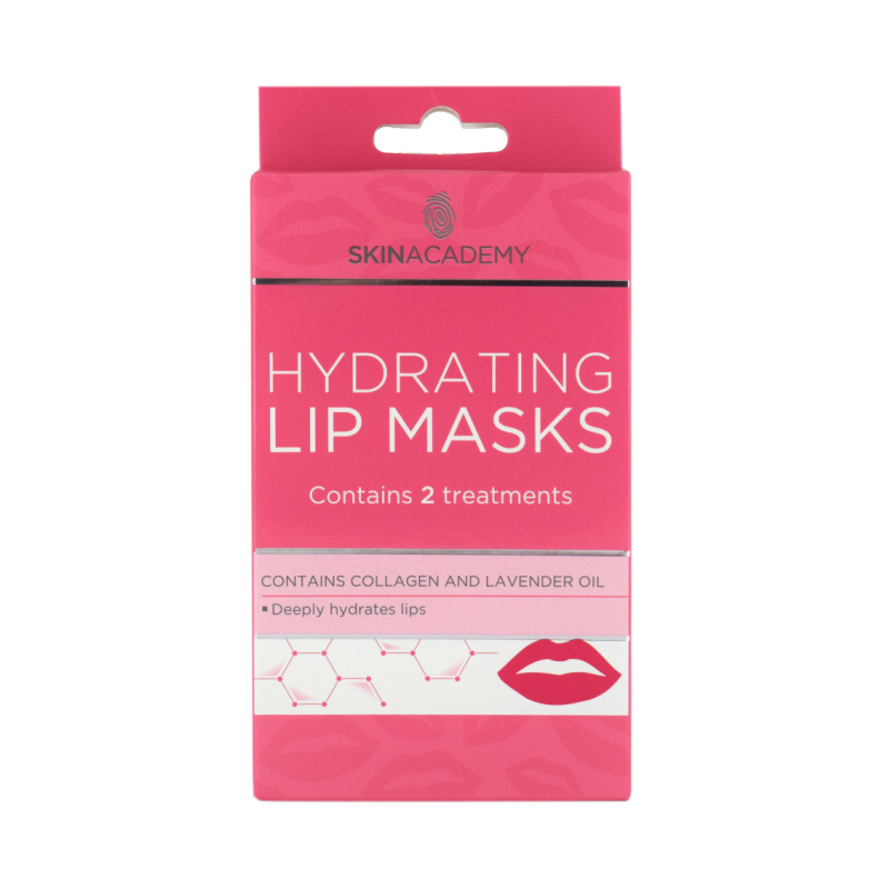 Skin Academy Hydrating Lip Masks 2 kpl Huulten Hoito