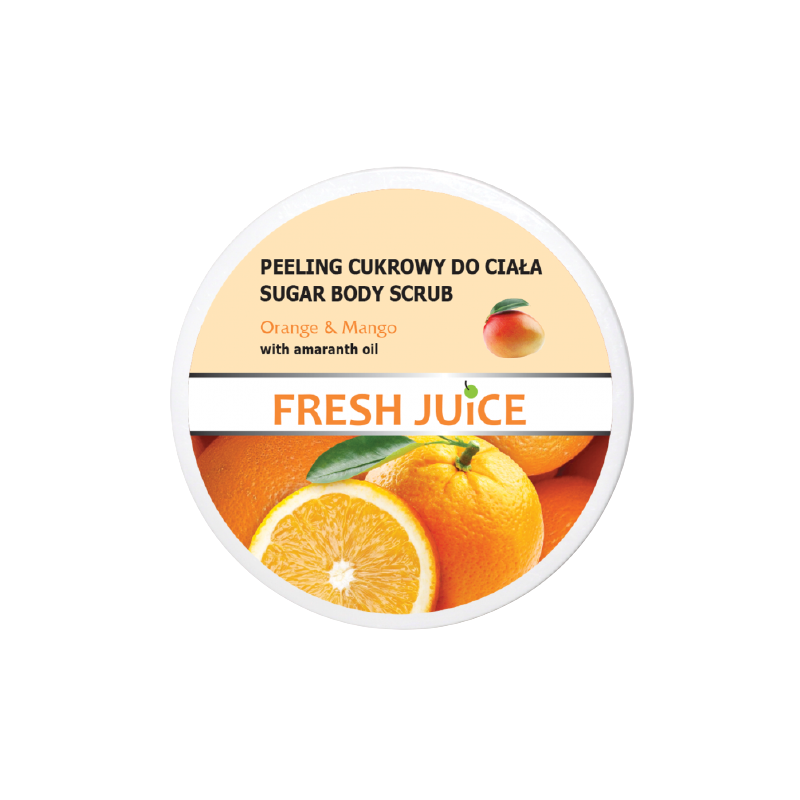 Fresh Juice Sugar Body Scrub Orange &amp; Mango 225 ml Vartalokuorinta
