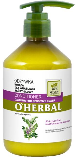 O&#039;Herbal Calming For Sensitive Scalp Liquorice Extract Conditioner 500 ml Hoitoaine