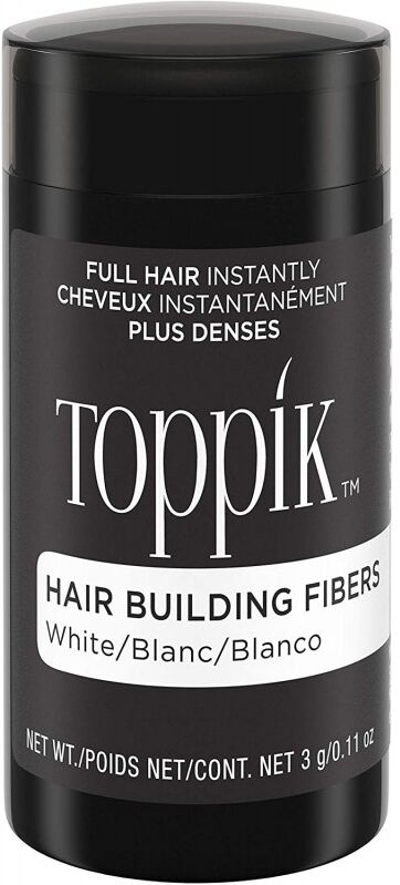 Toppik Hair Building Fibers White 3 g Hiuspuuteri