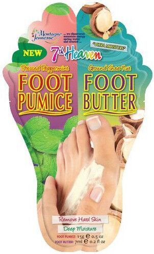 Montagne Jeunesse Foot Pumice &amp; Foot Butter 2 x 7 ml Jalkojen hoito