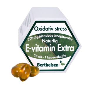 Berthelsen E-vitamiin Extra 200 mg 75 kapselia Vitamiinikapselit
