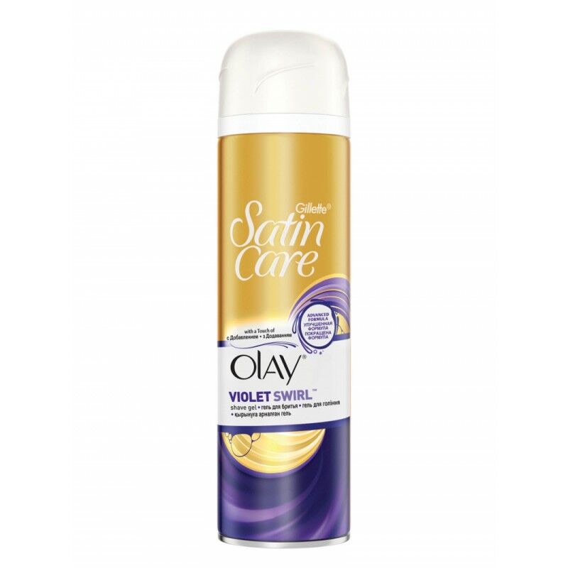 Gillette Satin Care Violet Swirl Of Olay 200 ml Shaving Gel
