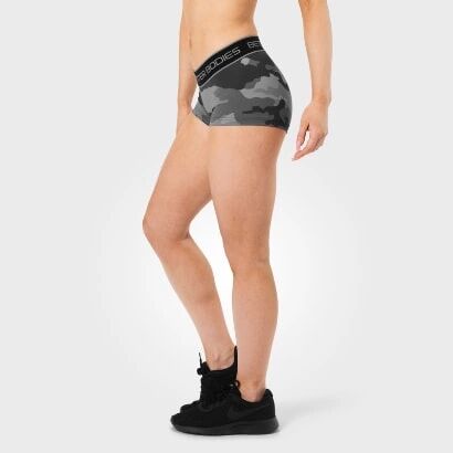 Better Bodies Fitness Hotpant, Grey Camoprint, M