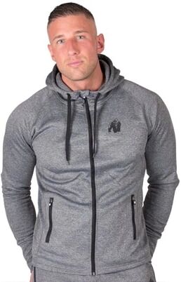 Gorilla Wear Bridgeport Zipped Hoodie Dark Grey, Xl