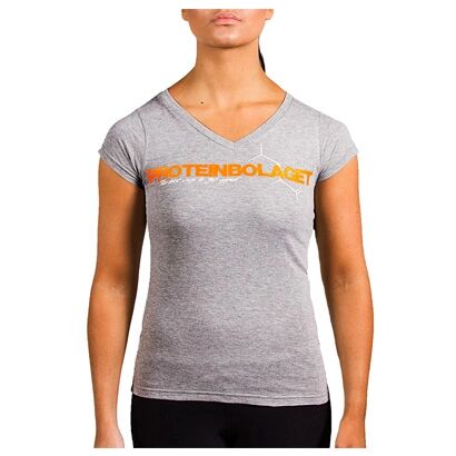 Proteinbolaget Logo Girl T-shirt, Grey, L